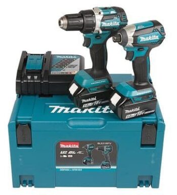 Combo máy khoan và vặn vít DDF484 + DTD155 Makita 18V DLX2189T